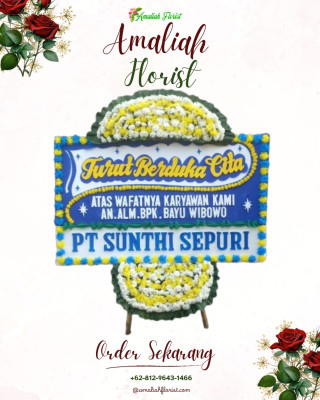 Papan Bunga Duka di Pekanbaru