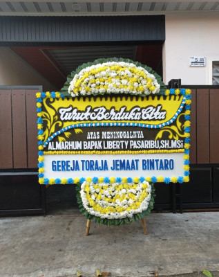 Papan Bunga Duka di Pekanbaru
